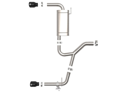aFe MACHForce XP Exhausts Axle-Back 15-21 BMW X1 2.0L (t) (SS w/Black Tips) 49-36349-B 49-36349-B Photo - Unmounted