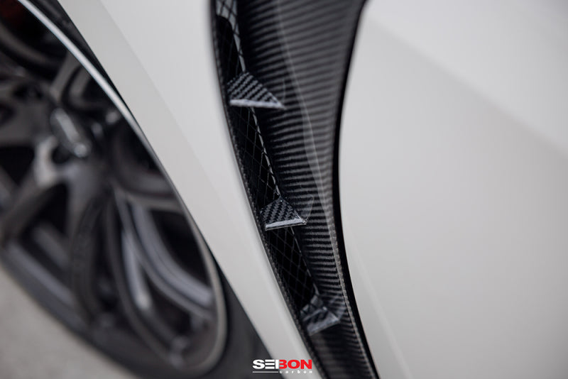 Seibon 17-18 Honda Civic Type-R Carbon Fiber Fender Ducts (Pair) FD17HDCVR FD17HDCVR Photo - Primary