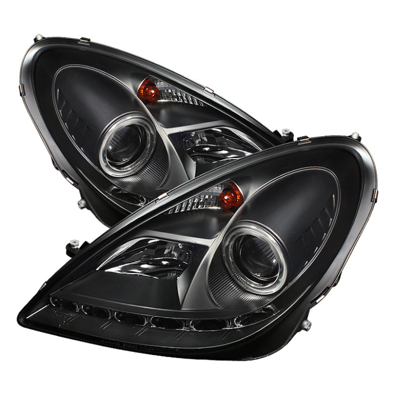 Spyder Mercedes Benz SLK 05-10 Projector Headlights Halogen Model- DRL Blk PRO-YD-MBSLK05-DRL-BK 5032546 5032546 Photo - Primary