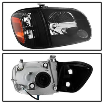 SPYDER Xtune Toyota Tundra Double Cab 05-06 OEM Style Headlights & Corner Lights Black HD-JH-TTUN05-AM-BK 9034336 9034336 Photo - Unmounted