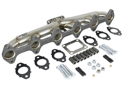aFe Twisted Steel 304 Stalinless Header w/(T4) Turbo Manifold Dodge Diesel 48-32019 Photo - Unmounted