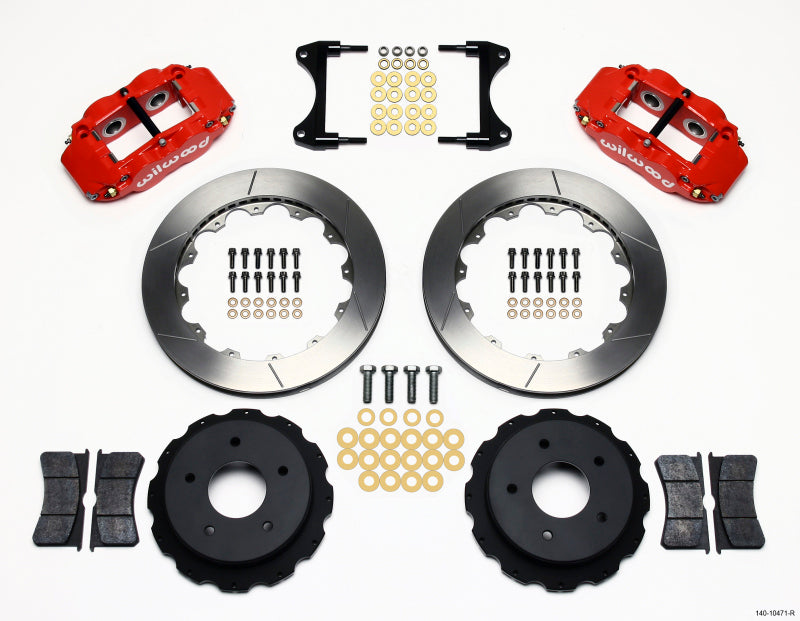 Wilwood Narrow Superlite 4R Rear Kit 12.88in Red 65-82 Corvette C2/C3 140-10471-R 140-10471-R Photo - Primary