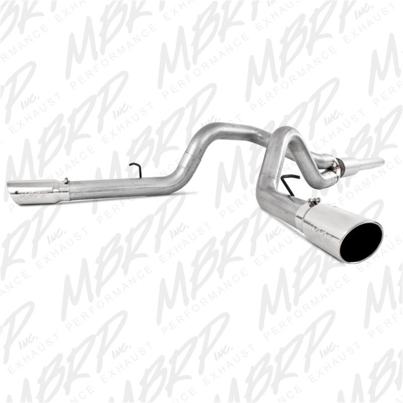 MBRP 1999-2004 Ford F-250/350 V-10 Cat Back 4 Dual Split Side S5208AL Photo - Primary