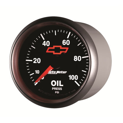 Autometer GM Bowtie Black 2-1/16in 0-100 PSI Oil Pressure - Stepper Motor 3653-00406 3653-00406 User 2