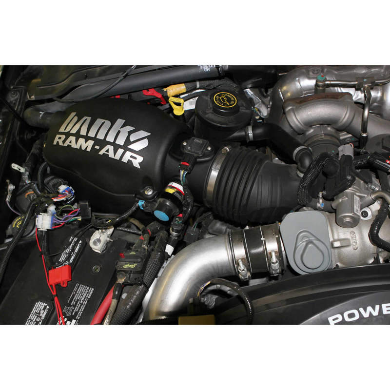 Banks Power 08-10 Ford 6.4L Ram-Air Intake System - Dry Filter 42185-D Photo - lifestyle view