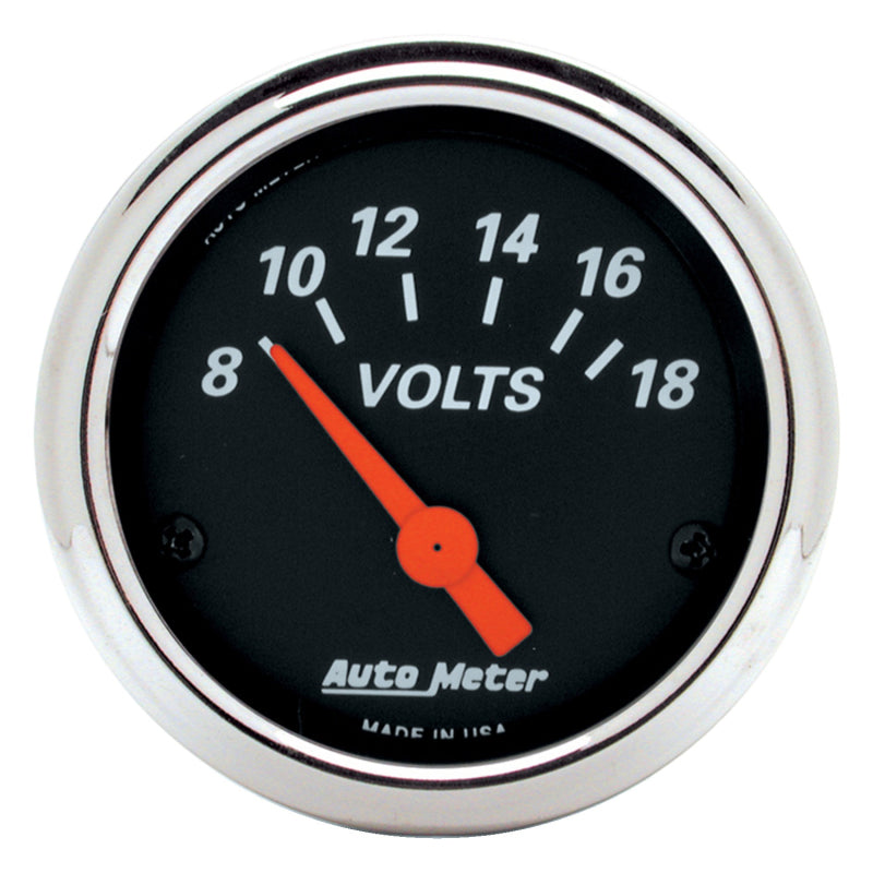 Autometer Gauge, Voltmeter, 2 1/16", 18V, Elec, Designer Black 1483 Photo - Primary