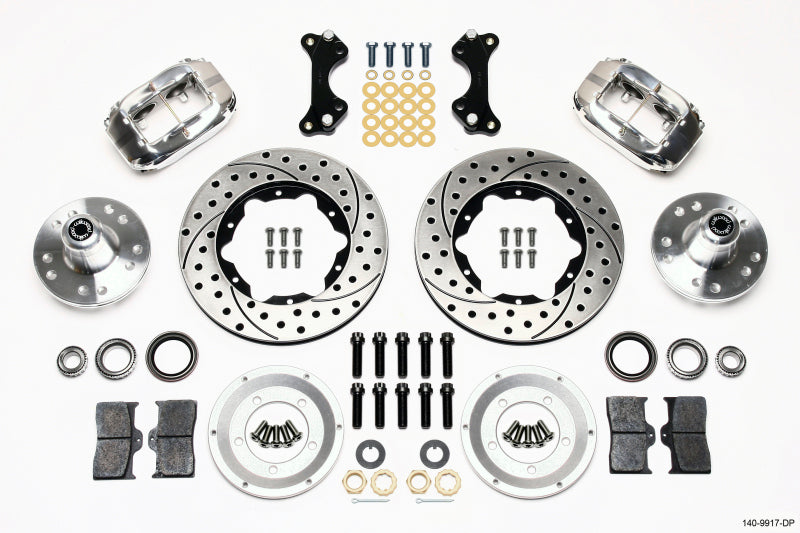 Wilwood Forged Dynalite Front Kit 11.00in Drilled-Polished WWE ProSpindle 140-9917-DP 140-9917-DP Photo - Primary
