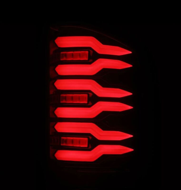 AlphaRex 07-14 Chevrolet Silverado 1500/2500HD/3500HD Luxx-Series LED Tail Lights Black/Red 620000 620000 User 4