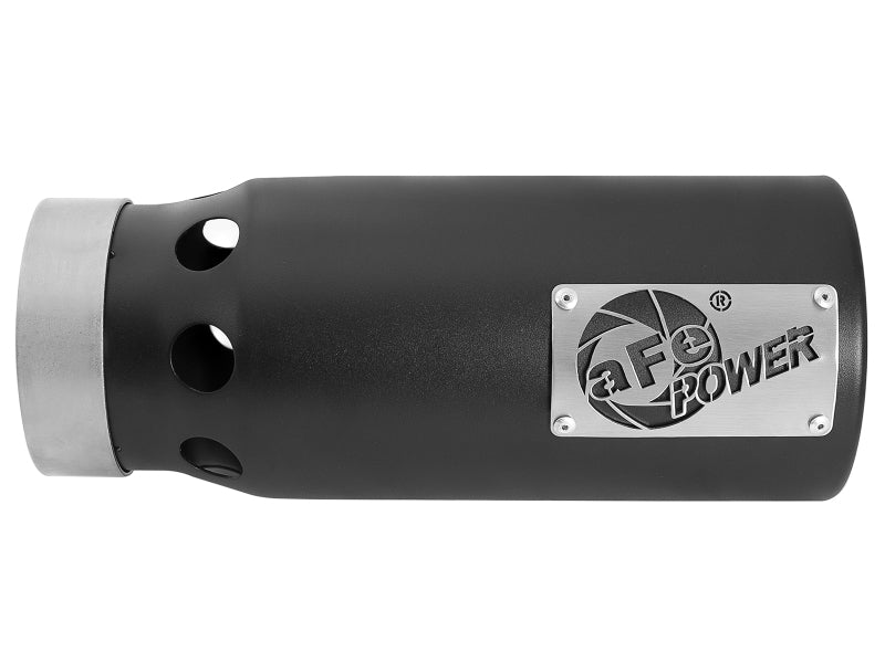 aFe MACH Force-Xp 4in 409 Stainless Steel Exhaust Tip Black 49T40501-B122 Photo - Unmounted