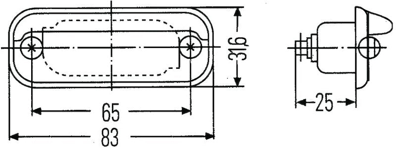 Hella Lamp K Silver Mg12 2Ka 001378127 001378127 Technical Drawing