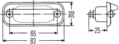 Hella Lamp K Silver Mg12 2Ka 001378127 001378127 Technical Drawing