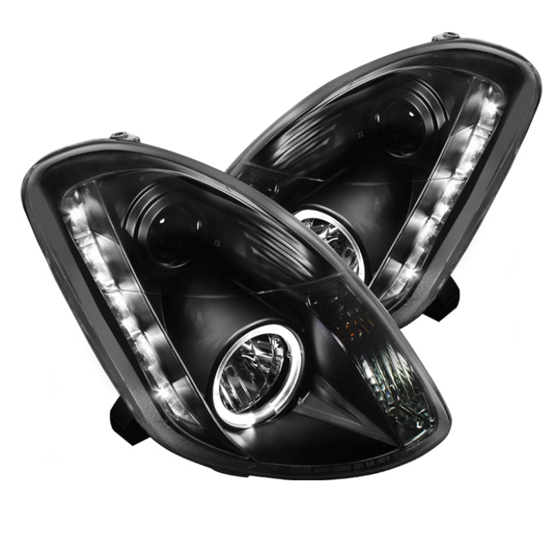 Spyder Infiniti G35 03-04 4DR Projector Halogen - LED Halo DRL Blk High H4 PRO-YD-IG35034D-DRL-BK 5031747 5031747 Photo - Primary