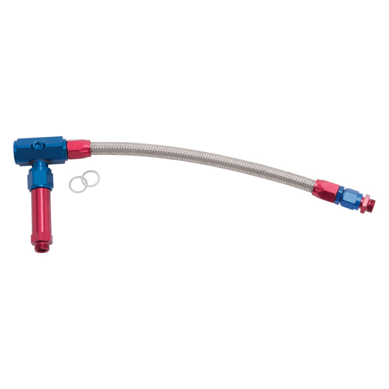 Russell -6 AN Demon Dual Carb Inlet Kit w/Out Gauge - Proflex - Red / Blue 641250 Photo - Primary
