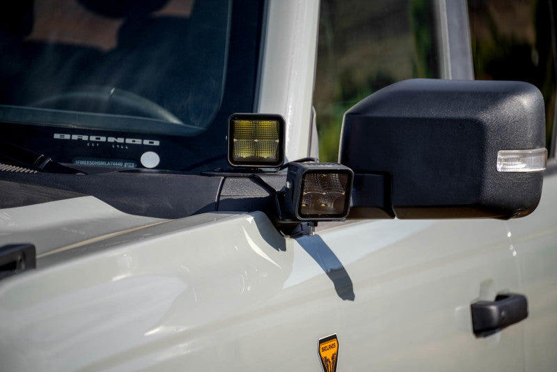 DV8 Offroad 2021 Ford Bronco A Pillar Dual Light Pod Drop Mounts LBBR-08 LBBR-08 Photo - Unmounted