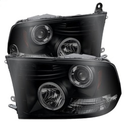 Spyder Dodge Ram 1500 09-14 Projector Headlights Halogen- LED Halo LED - Blk Smke PRO-YD-DR09-HL-BSM 5078407 5078407 Photo - Primary