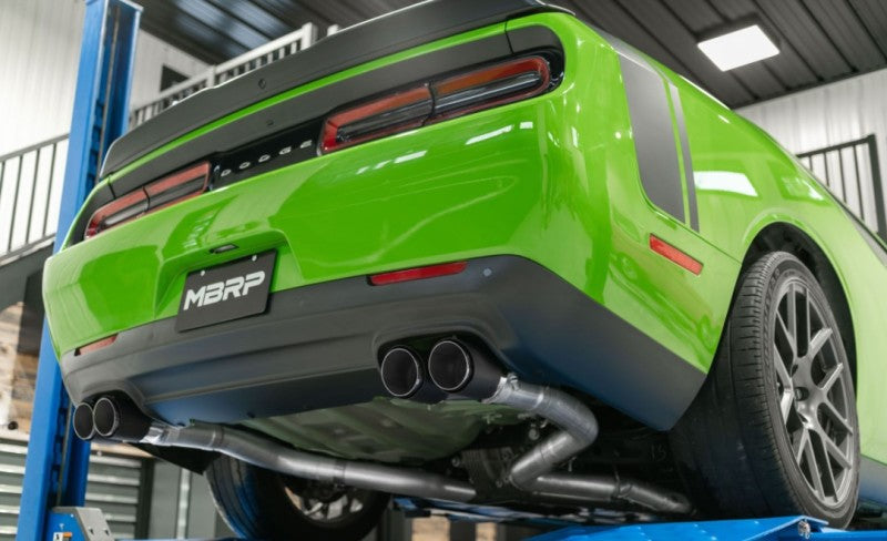 MBRP 15-Up Challenger 5.7 / 17-Up 6.2L/6.4L 3in Race Series Cat-Back w/ Quad Tips T304 Exhaust S71143CF S71143CF User 1