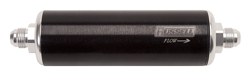 Russell Profilter 8 1/4" 60 Micron #10 Inlet/#6 Outlet Black/Clear Anodized 649213 Photo - Primary