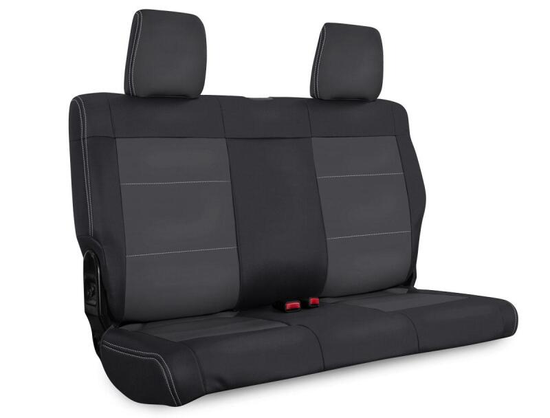 PRP Seats PRP 07-10 Jeep Wrangler JK Rear Seat Covers/2 door - Black/Grey B017-03 B017-03 Photo - Primary