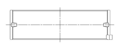 ACL Nissan KA24DE Inline 4 Standard Size High Performance Main Bearing Set 5M2747H-STD 5M2747H-STD Technical Drawing