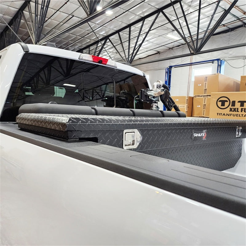 Titan Fuel Tanks Universal 90 Gallon L-Shaped Heavy Duty Transfer Tank (Non Nissan Cargo Box/RamBox) 5015090 5015090 Photo - Mounted