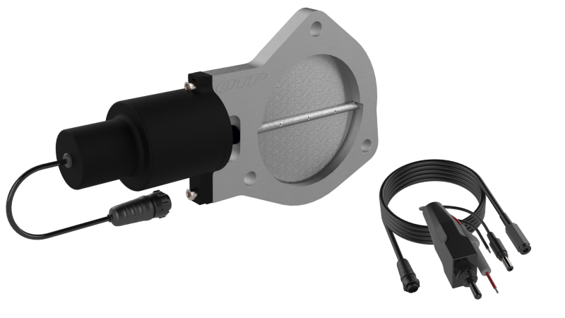 QTP 4in Bolt-On QTEC Electric Cutout Valve w/Flange - Single QTEC40F QTEC40F Photo - Primary