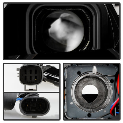SPYDER 11-13 Dodge Durango (HID Model Only) Projector Headlights - Black PRO-YD-DDU11HIDSI-BK 5088680 5088680 User 3