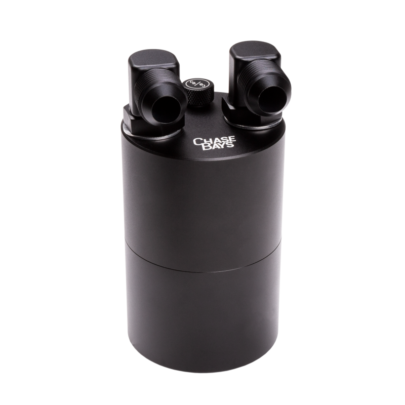 Chase Bays -10AN 90 Deg Elbow Inlet and Outlet Oil Catch Can CB-OILCATCH-10AN90