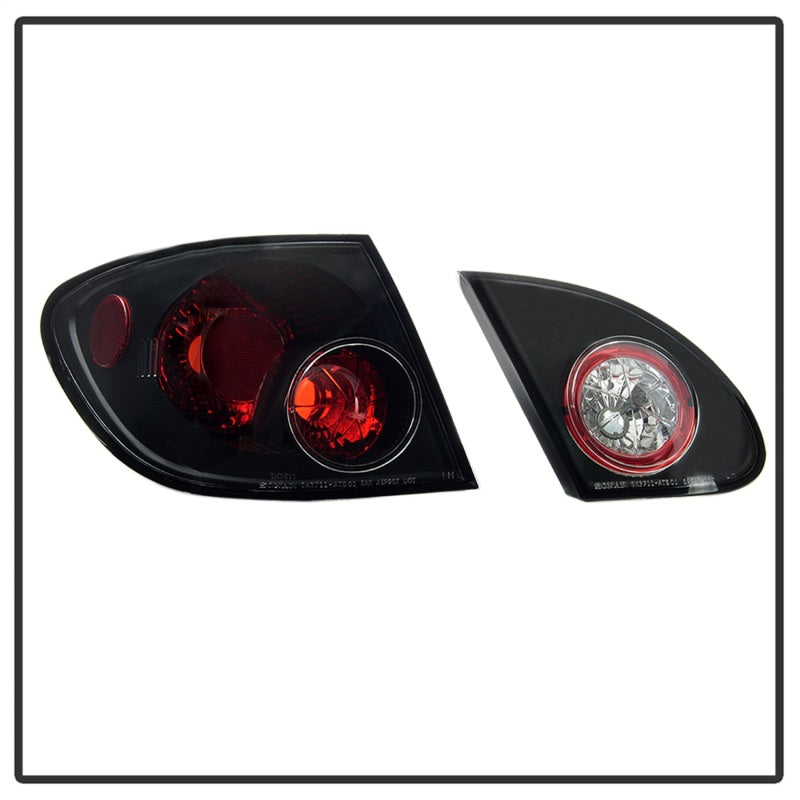 Spyder Toyota Corolla 03-08 Euro Style Tail Lights Black ALT-YD-TC03-BK 5007339 5007339 Photo - Unmounted