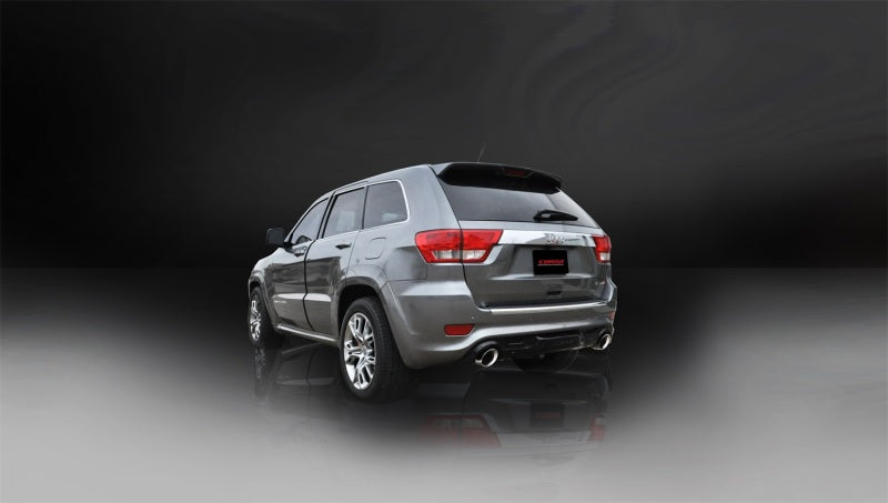 Corsa Performance 12-14 Jeep Grand Cherokee 6.4L V8 Polished Sport Cat-Back Exhaust 14466 Photo - Mounted