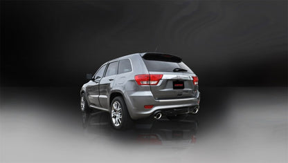 Corsa Performance 12-14 Jeep Grand Cherokee 6.4L V8 Polished Sport Cat-Back Exhaust 14466 Photo - Mounted