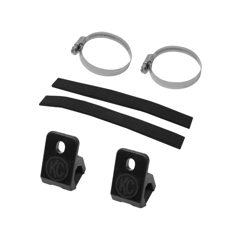 KC HiLiTES Universal 40 Deg. A-Pillar Tube Clamp Light Mount (1.5-2in. Diameter Bars) - Pair 7326 7326 Photo - Primary