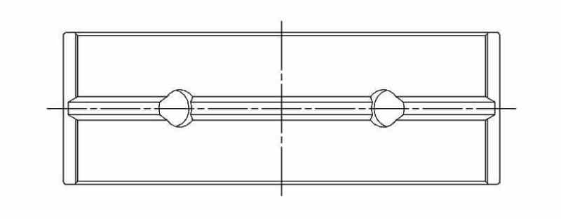 ACL Ford Duratorq 2.0L2.2L2.4L Diesel RACE Series Engine Crankshaft Main Bearing Set 5M2276H-.25 5M2276H-.25 Technical Drawing