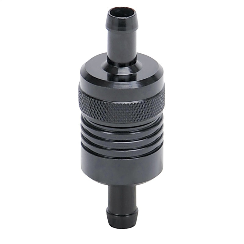 Russell Performance Black Street Fuel Filter (3in Length 1-1/8in diameter 3/8in inlet/outlet) 645150 645150 Photo - Primary