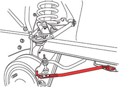 SPC Performance 68-73 Ford Mustang Adj. Caster Rods 94230 94230 Line Art