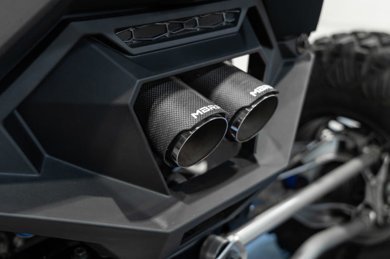 MBRP 22-23 Polaris RZR Pro R Single Slip-on Dual Outlet Performance Series AT-9533PT AT-9533PT Photo - Close Up