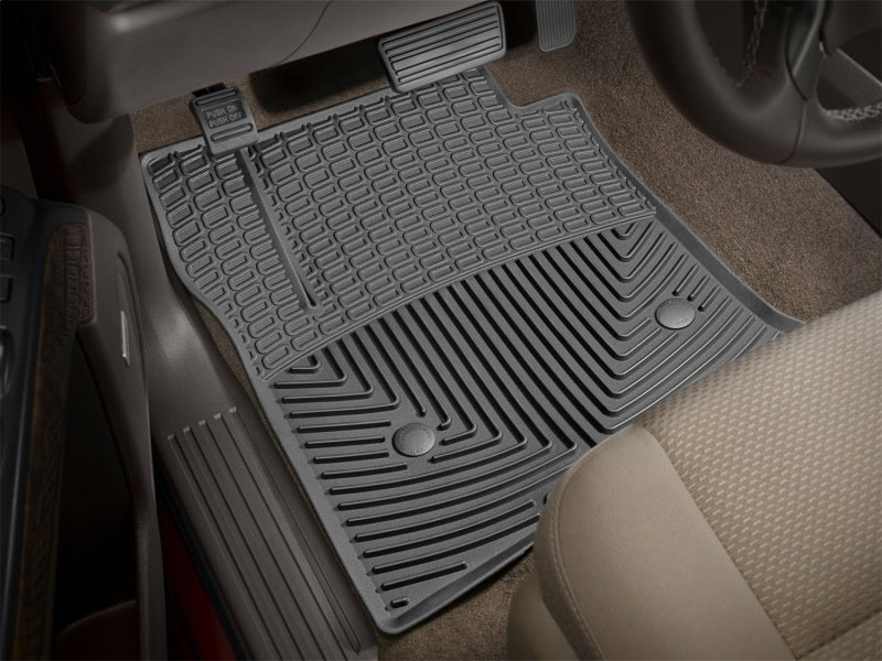WeatherTech 14+ Chevrolet Silverado Front Rubber Mats - Black W309 Photo - Mounted