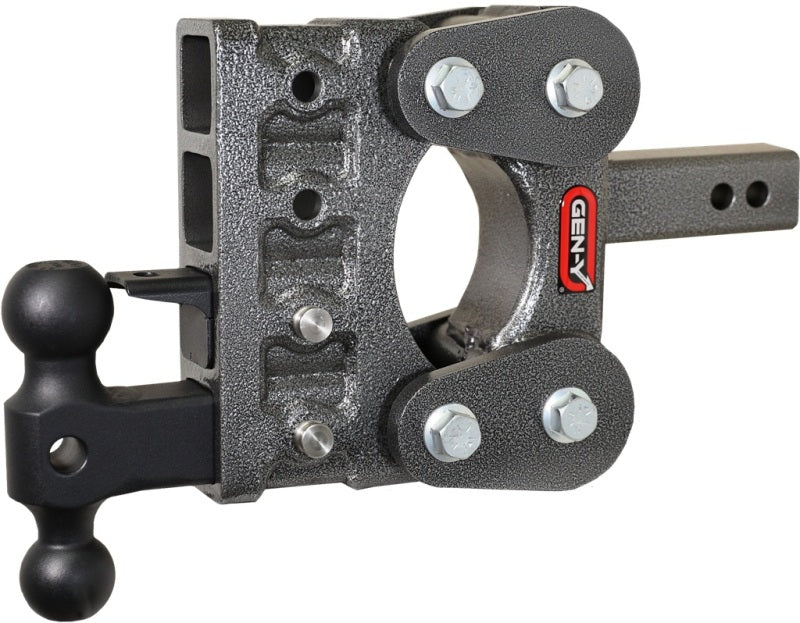 GEN-Y Hitch Gen-Y The Boss Torsion-Flex 2in Shank 5in Drop 10K Hitch w/GH-031 Dual-Ball/GH-032 Pintle Lock GH-1024 GH-1024 User 1