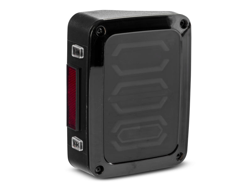 Raxiom 07-18 Jeep Wrangler JK LED Tail Lights- Black Housing (Smoked Lens) J106751 J106751 Photo - Close Up