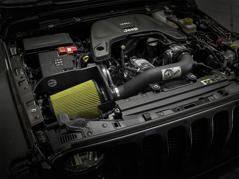 aFe Cold Air Intake System w/ 3" Black, Magnum FORCE Stage-2XP PROGUARD 7 75-13002-B Photo - Mounted