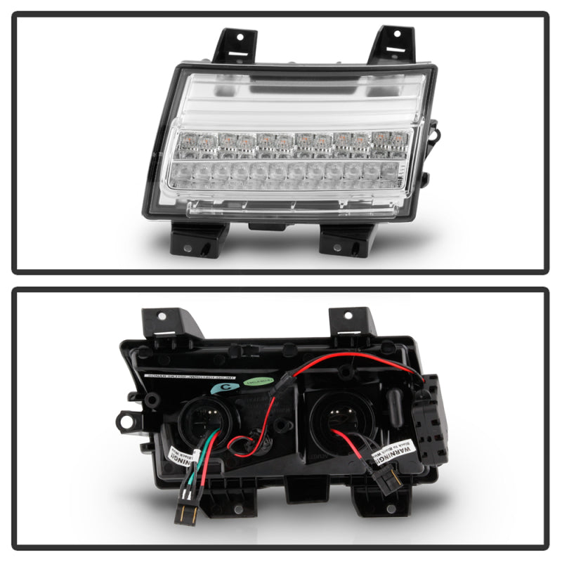 Spyder Jeep Wrangler 2018-2019 (Halogen Model Only) LED Front Bumper Lights - Seq. Signal - Chrome 5086778 5086778 User 1