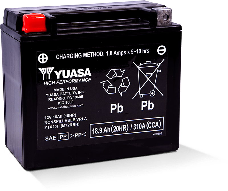 Yuasa Battery Yuasa YTX20H Maintenance Free AGM 12 Volt Battery YUAM72RBH YUAM72RBH User 1