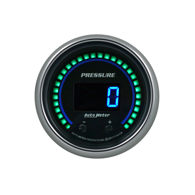 Autometer 52.4mm Black Switchable 0-1600 PSI/0-110 BAR Fluid Pressure Cobalt Elite Digital Gauge 6752-CB 6752-CB User 2