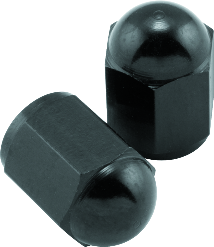BikeMaster Valve Caps Aluminum (6 Pair) - Black 151688 151688 Photo - Primary