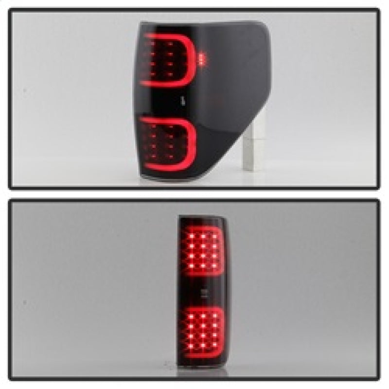 SPYDER xTune Ford F150 09-14 LED Tail Lights - Black ALT-ON-FF15009-LBLED-BSM 9038495 9038495 Photo - Unmounted