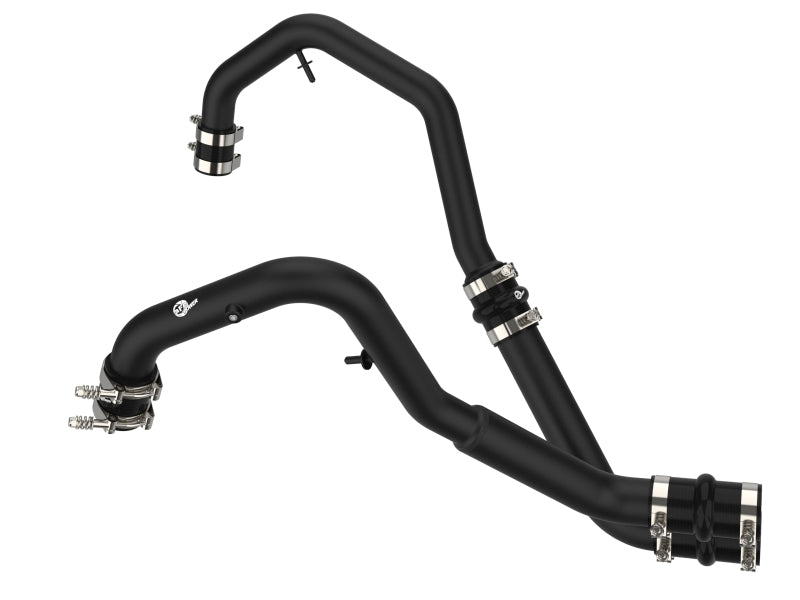 aFe Bladerunner Intercooler Hot Charge Pipe Black 2-2.5in 2021+ Ford F-150 V6-2.7L (tt) 46-20478-B 46-20478-B Photo - Primary