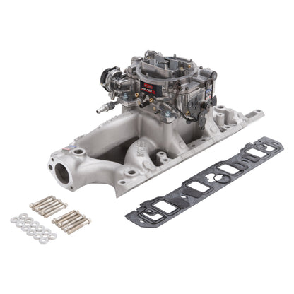 Edelbrock Manifold And Carb Kit Performer RPM Air-Gap Small Block Ford 289-302 Natural Finish 2033 2033 Photo - Primary