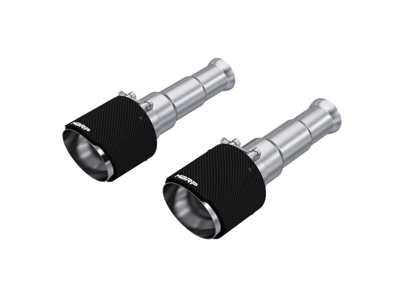 MBRP 19-24 Ram 1500 Classic 5.7L Hemi 5in OD Dual Wall Angle Cut T304 Carbon Fib Exhaust Tips - Pair T5200CF T5200CF Photo - Primary