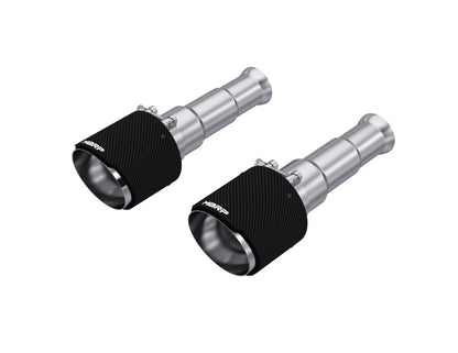 MBRP 19-24 Ram 1500 Classic 5.7L Hemi 5in OD Dual Wall Angle Cut T304 Carbon Fib Exhaust Tips - Pair T5200CF T5200CF Photo - Primary