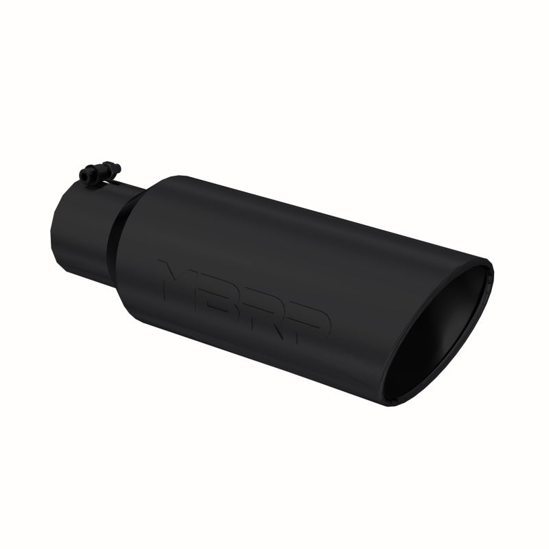 MBRP Universal Tip 6in OD Rolled End 4in Inlet 18in L Black Coated Exhaust T5130BLK Photo - Primary