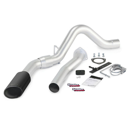Banks Power 07-10 Chev 6.6L LMM ECSB-CCLB Monster Exhaust System - SS Single Exhaust w/ Black Tip 47784-B 47784-B Photo - Primary